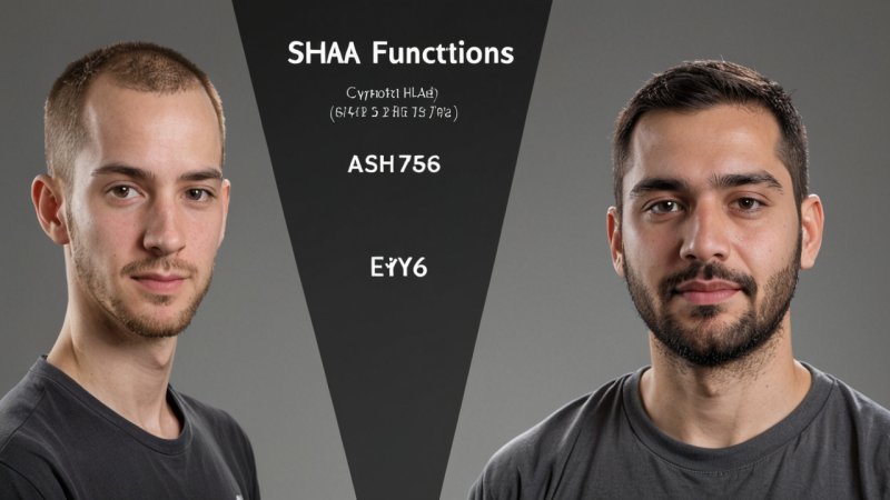 SHA-1, SHA-256, cryptographic hash functions, data integrity, blockchain, security algorithms, hash function comparison