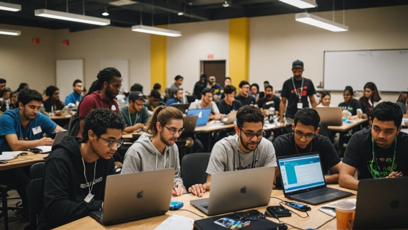 open source, hackathon organization, tech events, community building, programming challenge